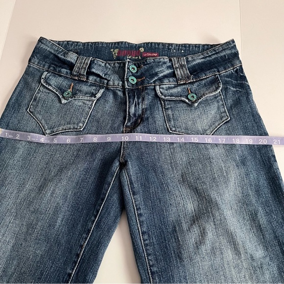 Vintage Bongo Let Me B Wide leg jeans Sz.15 low rise Y2K Hippie - Picture 8 of 10